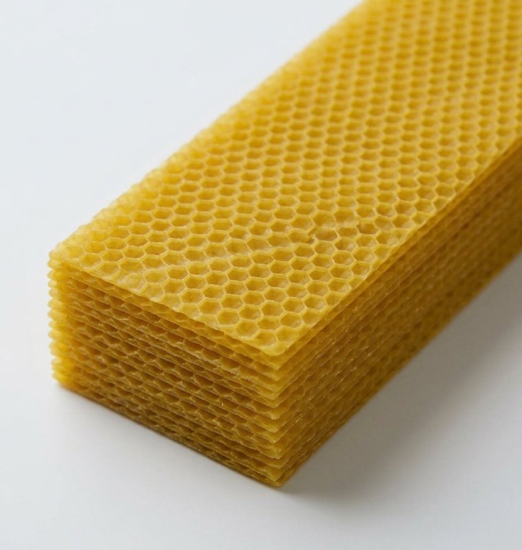 laminaabeja Cera virgen de abeja en lámina 70gr aproximados - Imagen 1