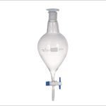 Embudo de decantación de vidrio