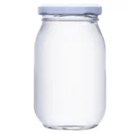Frasco conservero 200gr transparente tapa dorada