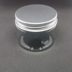 Pote recto tipo acrílico (PET) con tapa aluminio 100 gr