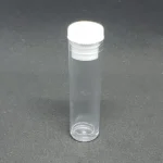 Frasco Vial Plástico con Tapa Blanca Embutida 2 cc