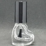 Frasco Esmalte de Vidrio Forma Corazón 6cc