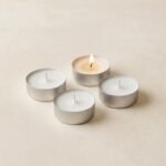 Tea Light Vela con Exterior de Aluminio