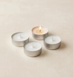 Tea Light Vela con Exterior de Aluminio
