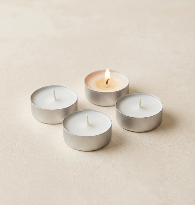 photopeavelatea Tea Light Vela con Exterior de Aluminio - Imagen 1