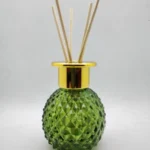 Frasco Difusor Mikado de Vidrio Erizo Verde 100ml