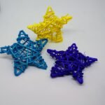 Accesorio para mikado estrella de bambú esmeralda 1 unidad