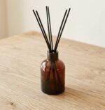 Frasco Difusor Mikado Vidrio Campana Ámbar 120ml