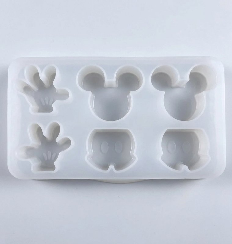 moldemickey Molde de silicona transparente de Mickey - Imagen 1