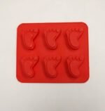 Molde de silicona con diseño de pie de niño