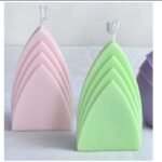 Molde de silicona para vela cumbres de 7,5x11 cm de 268gr