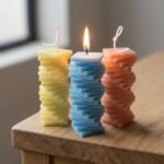 Molde de silicona para vela espiral de cuadrados 5x5x9,6 cm de 150gr