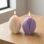 Molde de silicona para vela flor 8,2x10 cm de 251 gr