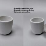 Crisol de chamota con tapa 8 cc