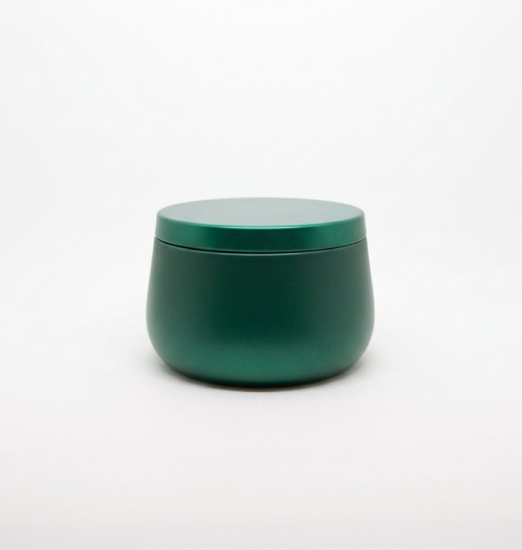 photopeaPotealuminioverde Pote de aluminio para vela de 4 y 8 oz - Imagen 1