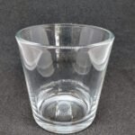 Vaso de vidrio transparente para vela 180 cc