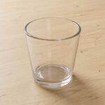 Vaso de vidrio transparente para vela 180 cc