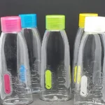 Frasco cónico PET 100 cc diferentes colores y con tapa