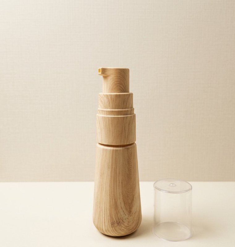 espumabamboo Frasco PET cónico impreso bamboo con bomba espumadora 50cc - Imagen 1
