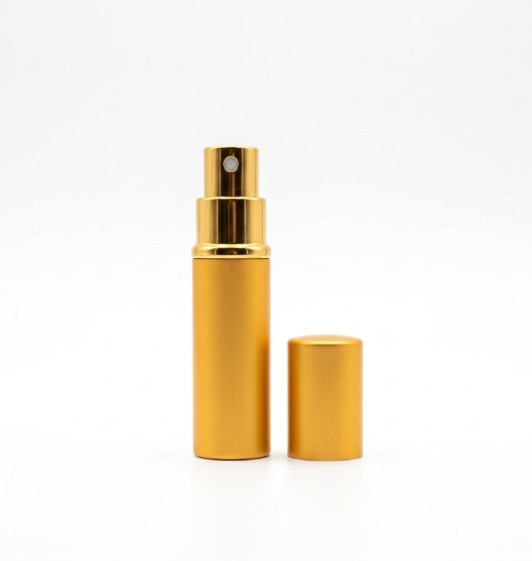 photopeamate Frasco perfumero metálico dorado mate diferentes tamaños - Imagen 1