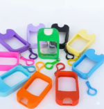 Frasco de acrílico tipo tarjeta transparente diferentes colores de funda 50ml