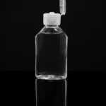 Frasco PET petaca con tapa flip top 80ml