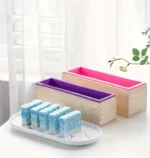 Molde de madera con silicona interior